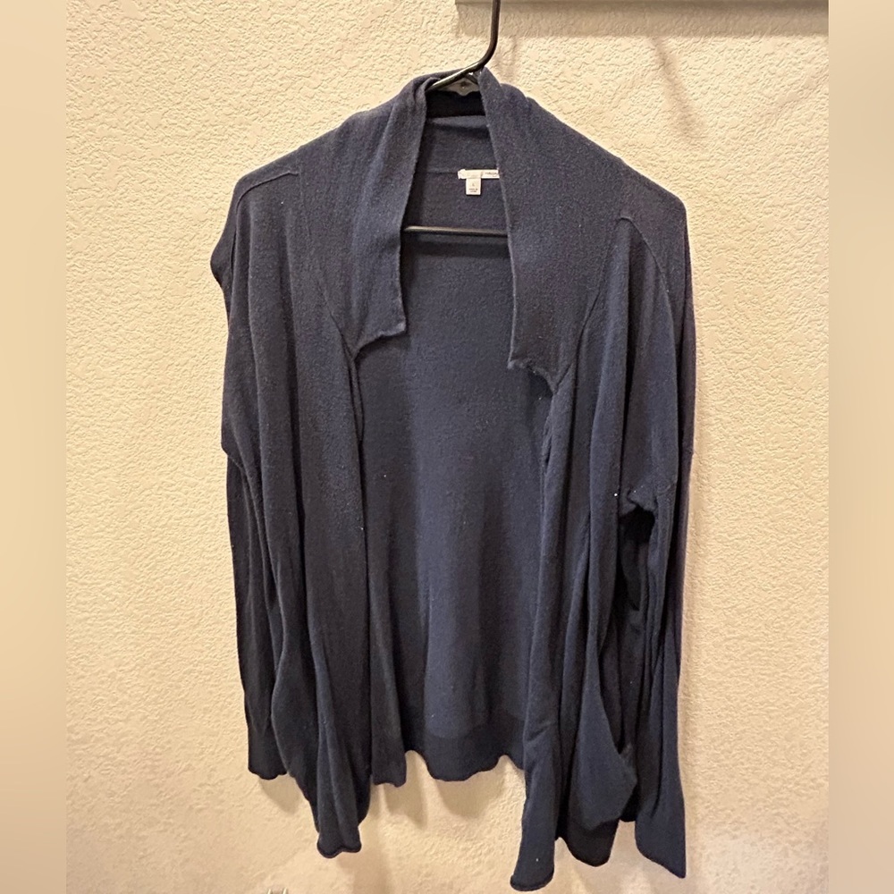 Navy Blue Cardigan Sweater‎